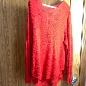 Sonoma Vibrant Red Women's Crew Neck Sweater